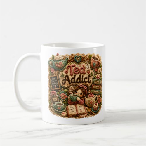 Cute Coffee Lover Girl Cozy Coffee Mug