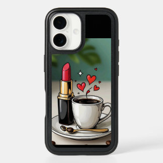 Cute Coffee Lover Phone Case Makeup & Coffee