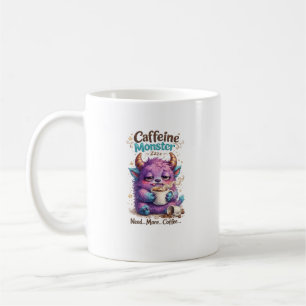 Cute Coffee Monster Funny Caffeine Lover Design Mug