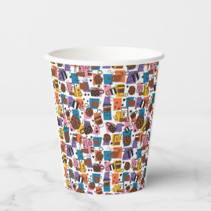 Cute Coffee Pattern – Colorful Coffee Lover Paper Cups