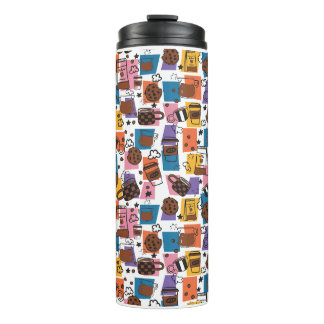 Cute Coffee Pattern – Colorful Coffee Lover Thermal Tumbler
