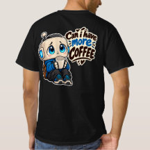 Cute Coffee Robot Funny Quote 