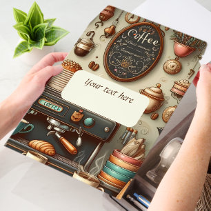 Cute coffee shop customizable envelope mailers