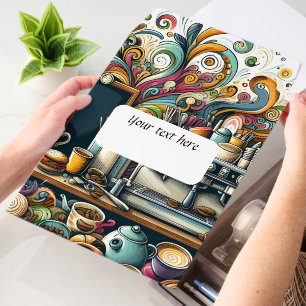 Cute coffee shop customizable envelope mailers
