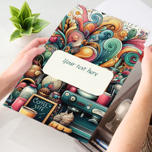 Cute coffee shop customizable envelope mailers