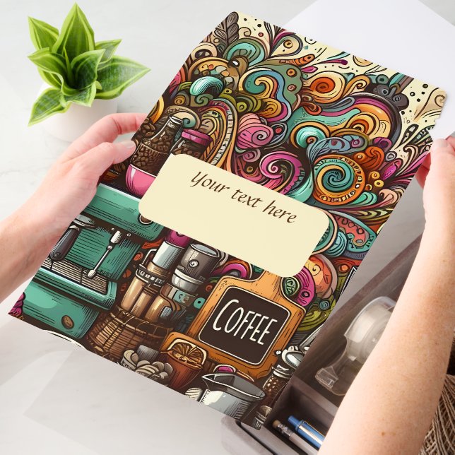 Cute coffee shop customizable  envelope mailers (Desk)