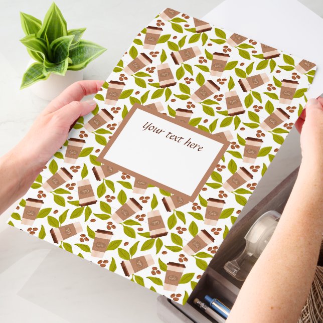 Cute coffee shop customizable  envelope mailers (Desk)