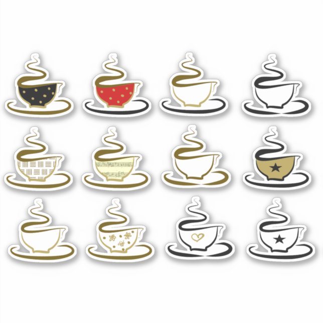 Cute Coffee Sticker (Front)