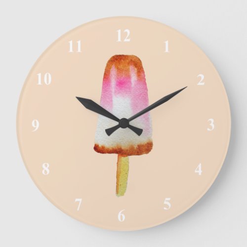 Cute cola ice_block pop art popsicle large clock