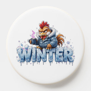 Cute Cold Weather Chicken Winter Season Phone Grip