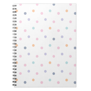 Cute Color Dotsn Seamless Pattern Notebook