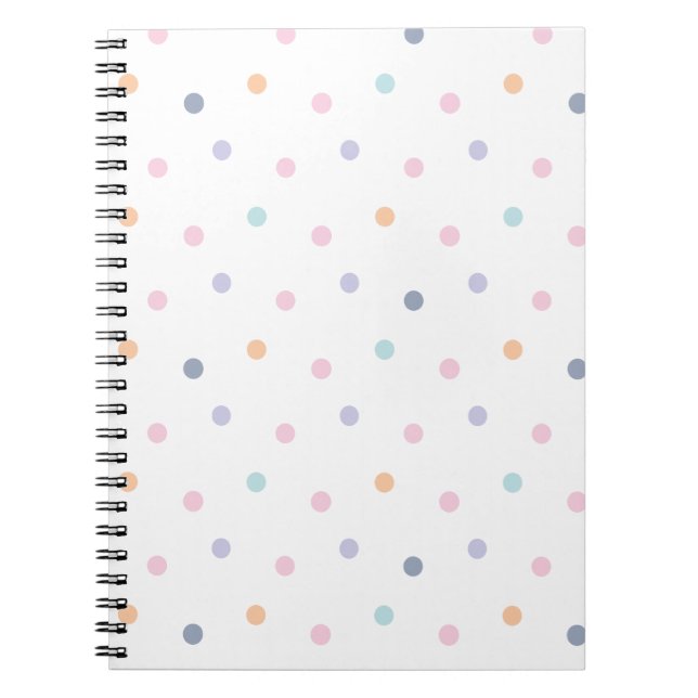 Cute Color Dotsn Seamless Pattern  Notebook (Front)