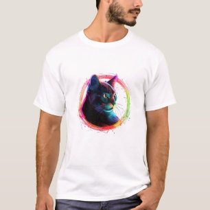 cute color full cat design T-Shirt