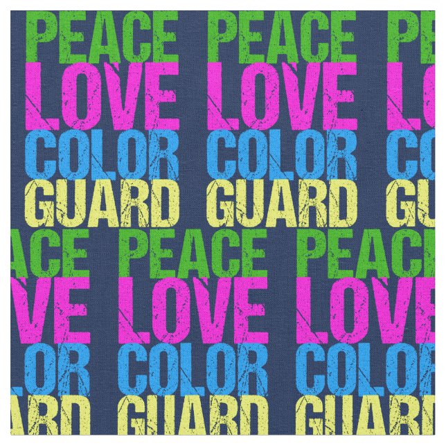 Cute Color Guard Fabric (Close Up)