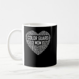 Cute Color Guard Mom Gift Colorguard Marching Band Coffee Mug