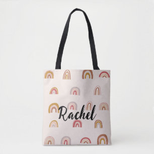 cute color Rainbow personalised Tote Bag