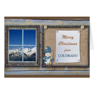 Cute Colorado Bulletin Board Christmas Card