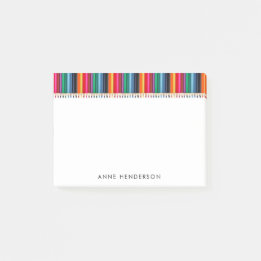 Cute Colored Pencils Personalized Teachers Name Post-it Notes