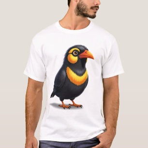 Cute Colorful 3D Cartoon Bird T-Shirt