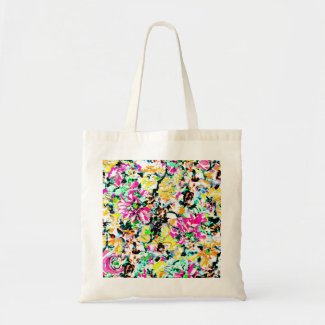 Cute colorful abstract floral