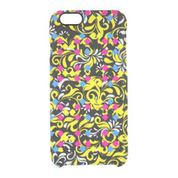 Cute colorful abstract floral clear iPhone 6/6S case