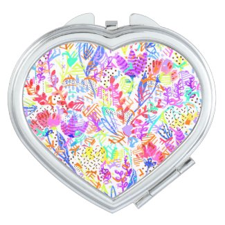 Cute colorful abstract flowers patterns