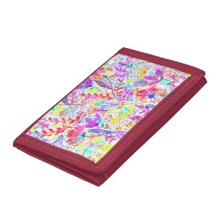 Cute colorful abstract flowers patterns