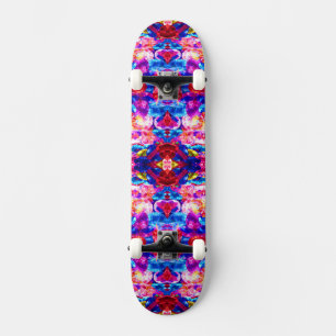 Cute colorful abstract jewelry texture skateboard