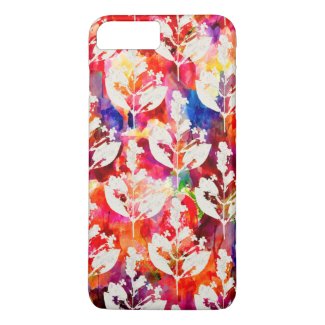 Cute colorful abstract leaves patterns