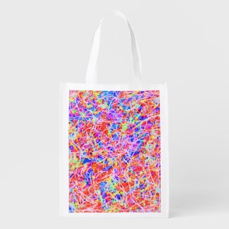 Cute colorful abstract lines painting