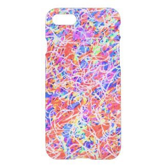 Cute colorful abstract lines painting