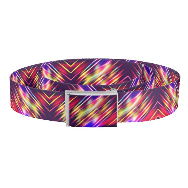 Cute colorful abstract lines throw pillow belt (Coil)