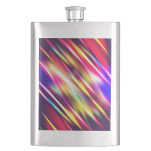 Cute colorful abstract lines throw pillow iPhone w Flask
