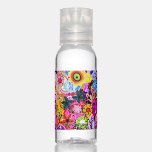 Cute colorful abstract nature insects hand sanitizer