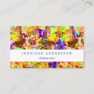 Cute colorful abstract paint