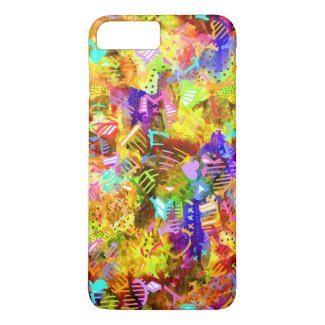 Cute colorful abstract paint