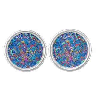 Cute colorful abstract painting flowers