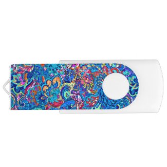 Cute colorful abstract painting flowers
