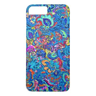 Cute colorful abstract painting flowers