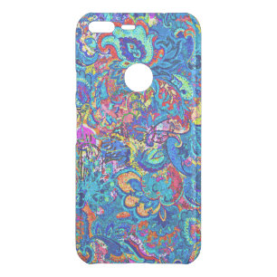Cute colorful abstract painting flowers uncommon google pixel XL case