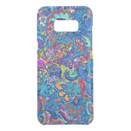 Cute colorful abstract painting flowers uncommon samsung galaxy s8+ case