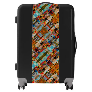 Cute colorful abstract painting throw pillow luggage