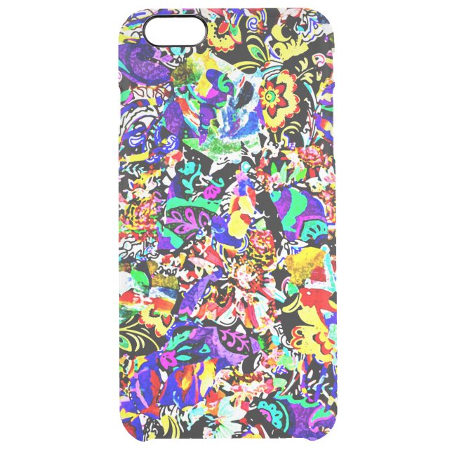 Cute colorful abstract painting uncommon iPhone case (Back)