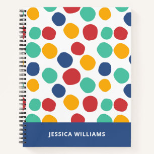 Cute Colorful Abstract Pattern  Notebook