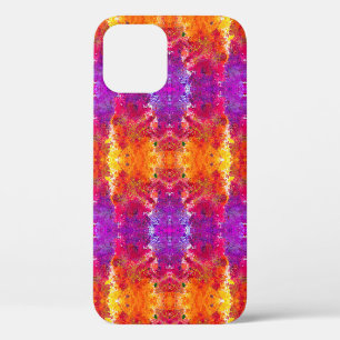 Cute colorful abstract splatter paint iPhone 12 case