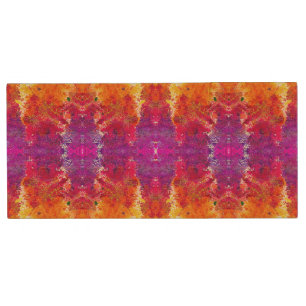Cute colorful abstract splatter paint wood flash drive