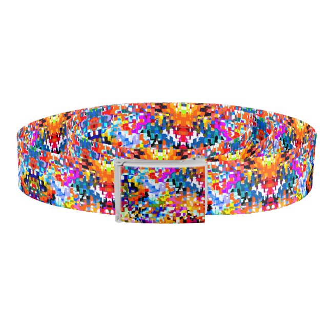 Cute colorful abstract squares notebook belt (Coil)