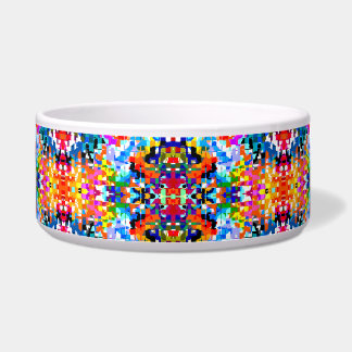 Cute colorful abstract squares notebook bowl