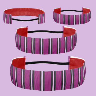 Cute Colorful Abstract Stripes Pattern Athletic Headband