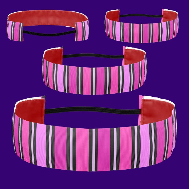 Cute Colorful Abstract Stripes Pattern Athletic Headband (Creator Uploaded)